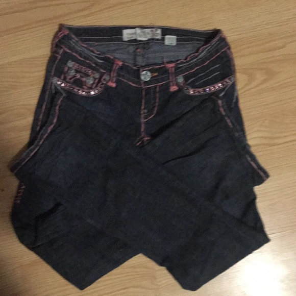 Laguna Beach - Size 29 - Flare With Pink Stitching - Picture 3 of 10